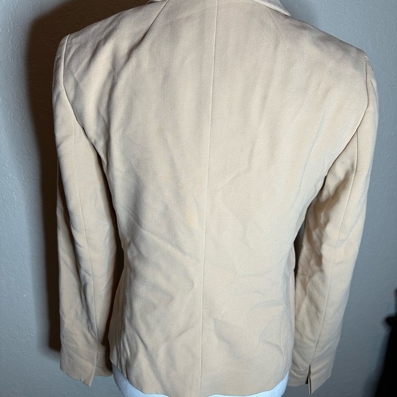 Loft beige open front blazer size 4 - Picture 2 of 4